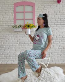 Hello Kitty Pijama Takımı (yeşil)